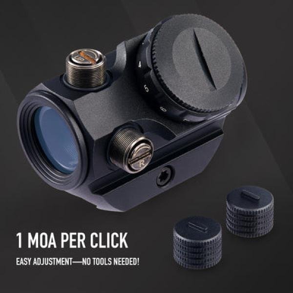 1x20 Red Dot Sight for 20mm Picatinny and Weaver Rails, 3 MOA