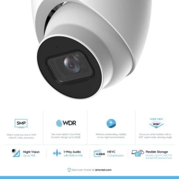 NEW Amcrest 5MP POE Security Camera System