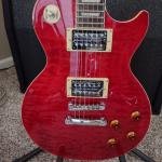 Les Paul Classic Quilt Top Transparent Red Quilt
