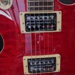 Les Paul Classic Quilt Top Transparent Red Quilt